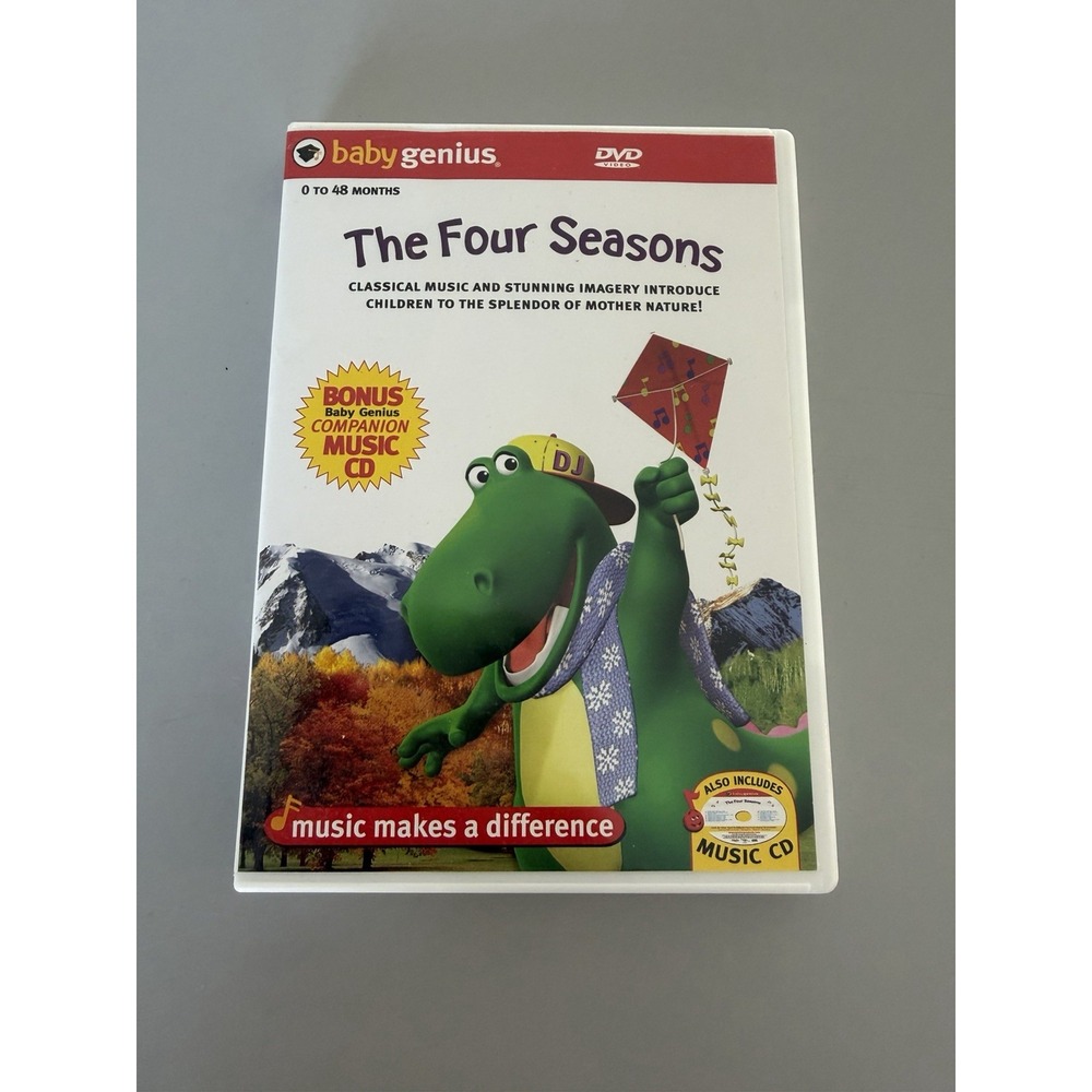 Baby Genius The Four Seasons DVD and Music CD Set 2005 Classical Music Nature
